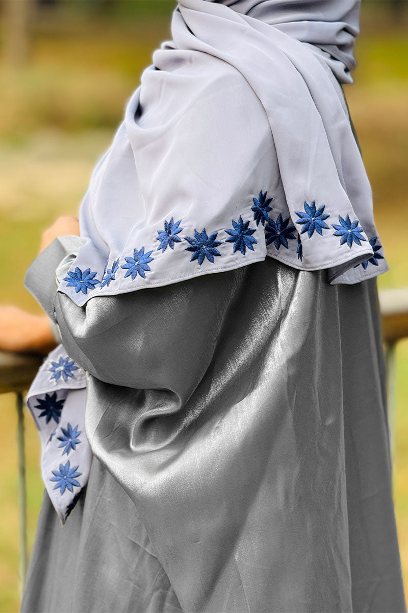 Mandarin Flow Abaya + Hijab (Combo) 1225 000460