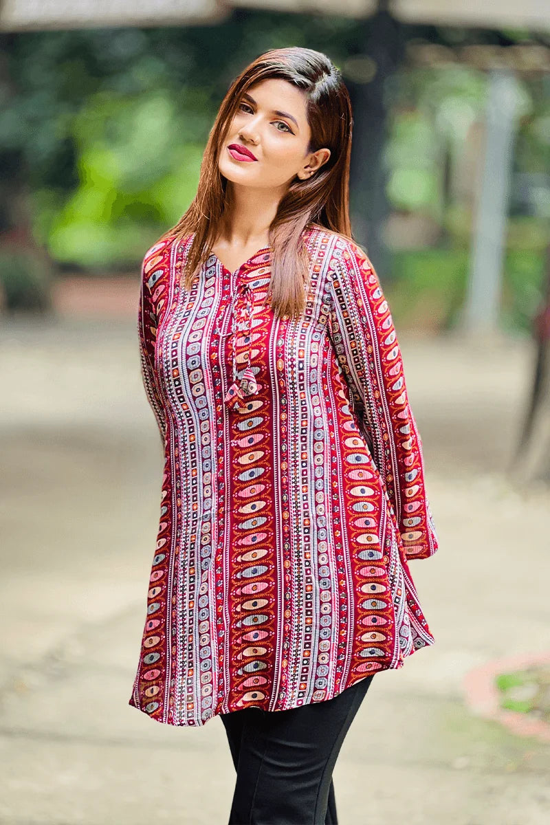 Showstopper Wanderlust Weave Loose Fitted Tops 0525 000403
