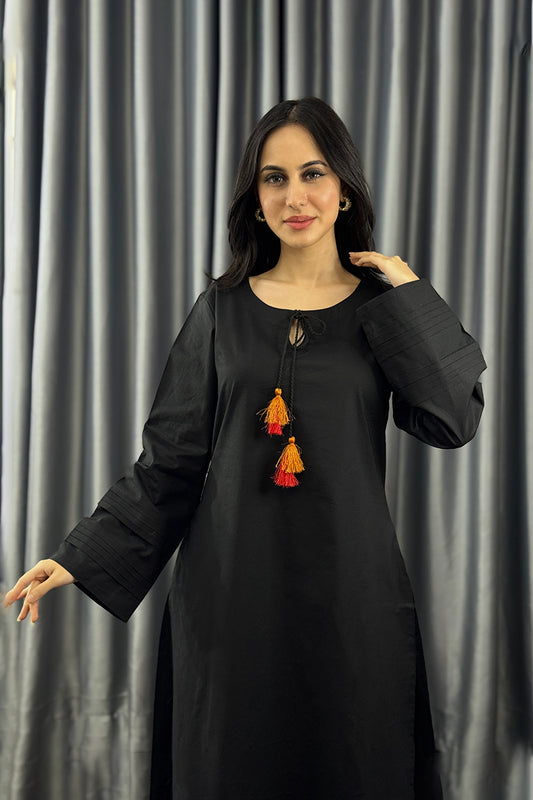Showstopper Charcoal Bloom Kurti set 0925 000440