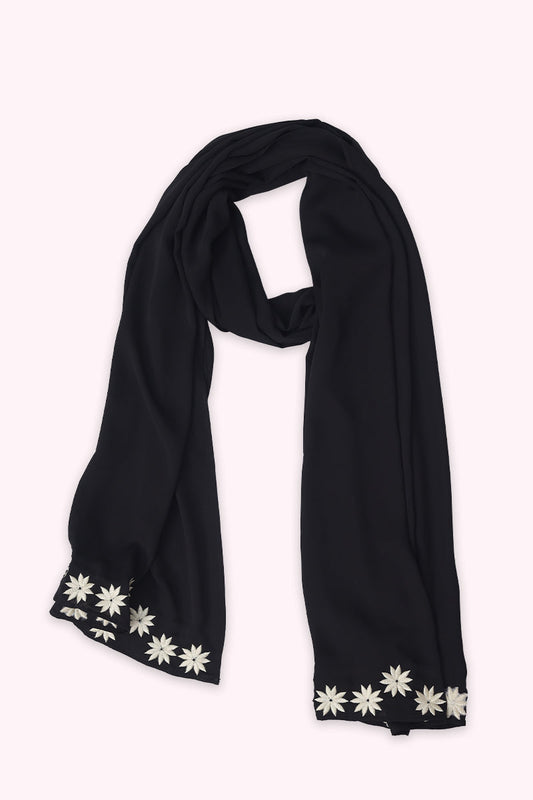 Hiba Black Cherry Georgette Hijab Women 1122 000053 - showstopperbd.com