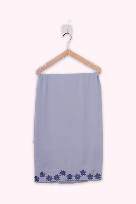 Hiba Grey Cherry Georgette Hijab Women 1122 000052 - showstopperbd.com