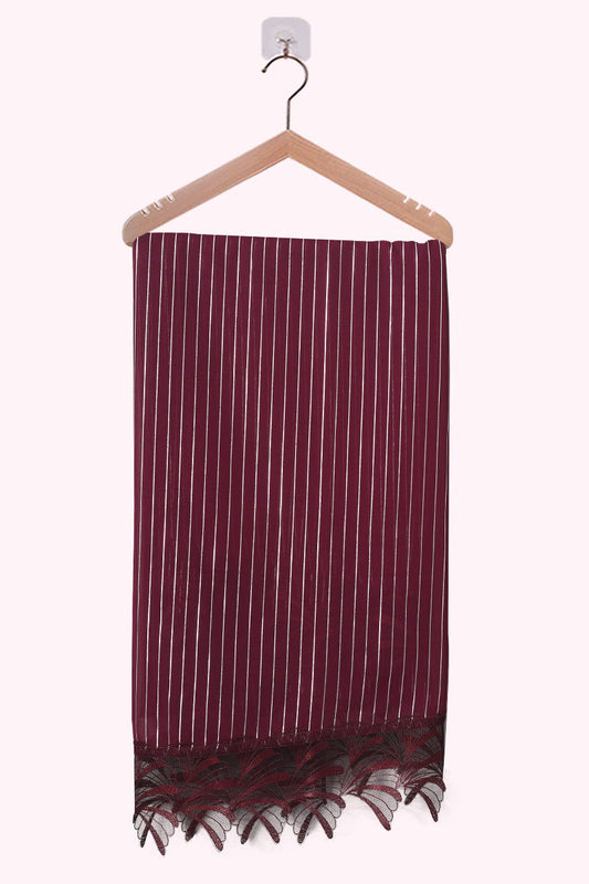 Hiba Mulberry Georgette Hijab Women 0223 000153 - showstopperbd.com