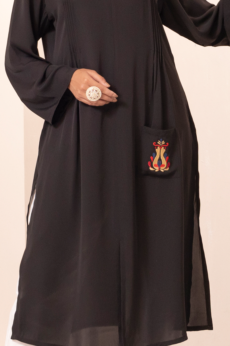 Showstopper Black Cherry Georgette Kurti Women 1223 000295 - showstopperbd.com