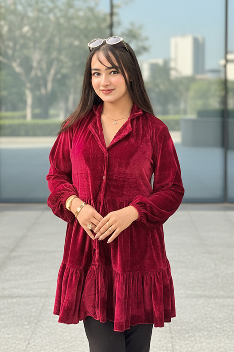 Showstopper Velvet Vineyard Tunic 1025 000449
