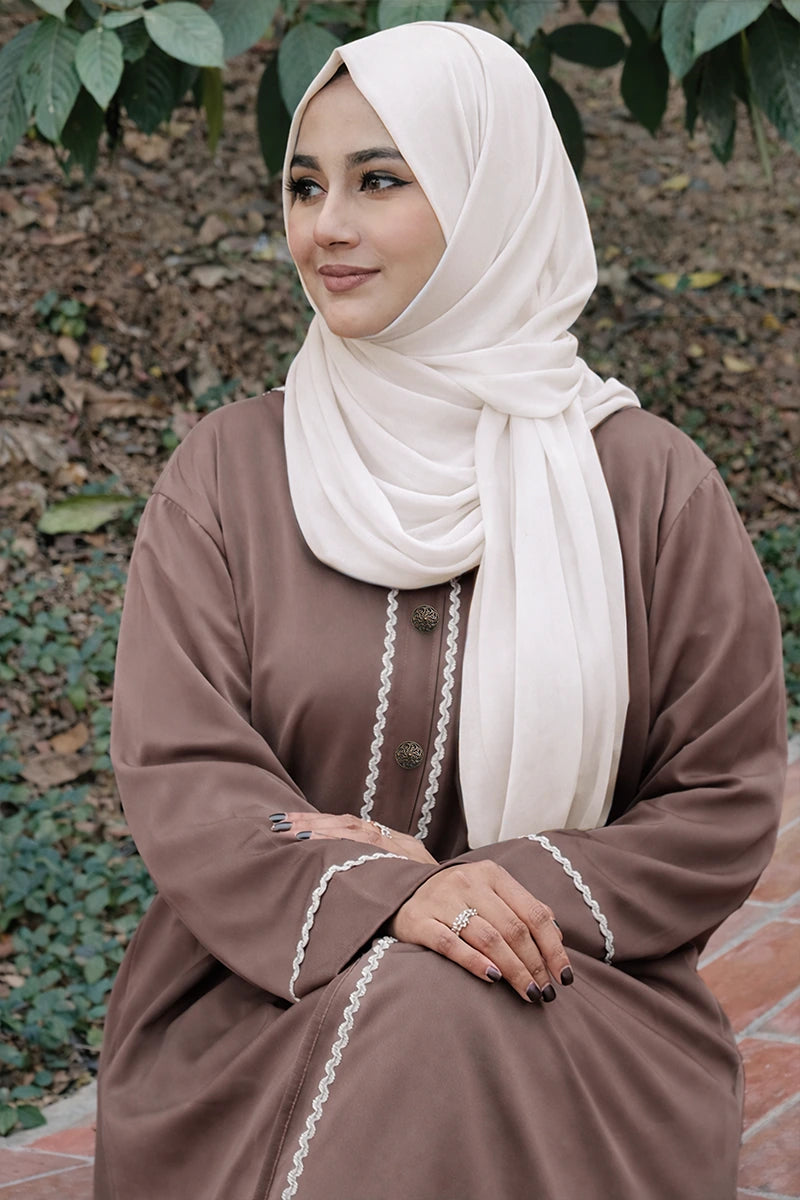 Coffee Silk Abaya 0226000463