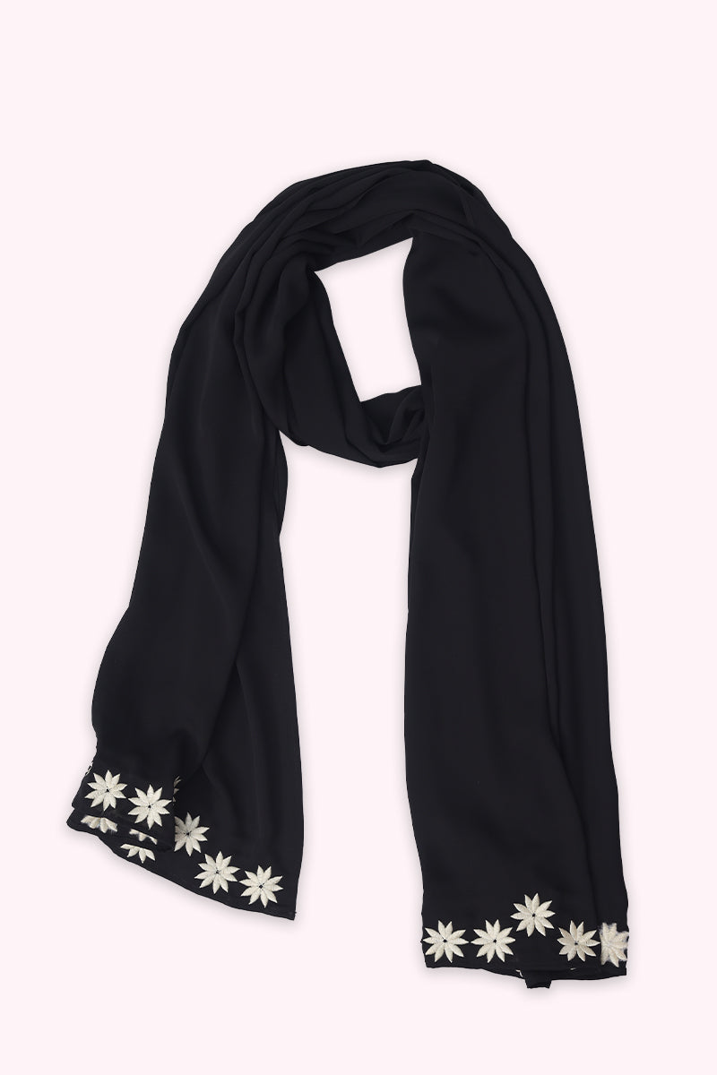 Hiba Black Cherry Georgette Hijab Women 1122 000053 - showstopperbd.com