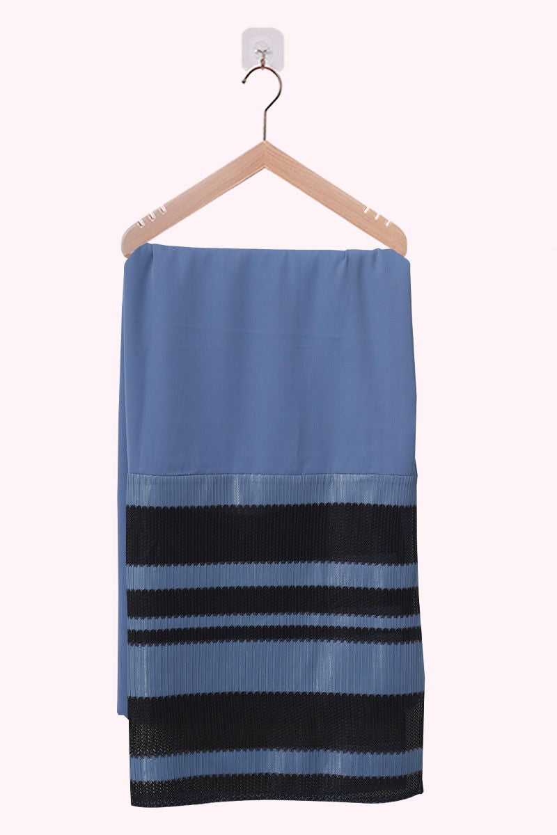 Hiba Serenity Blue Cherry Georgette Hijab Women 0223 000157 - showstopperbd.com