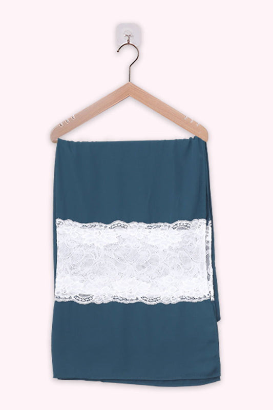 Hiba Teal Cherry Georgette Hijab Women 1122 000051 - showstopperbd.com