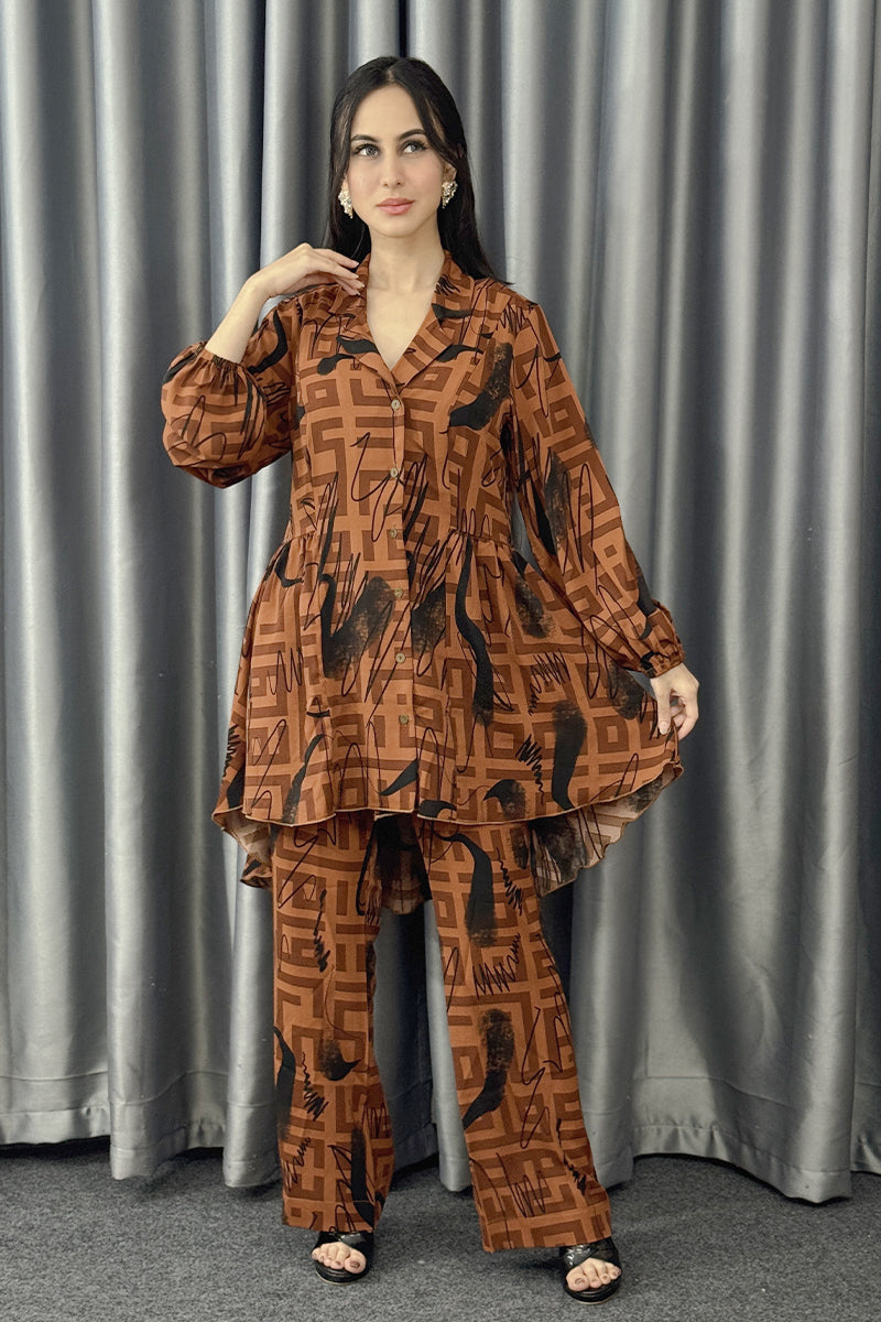 Showstopper Cocoa Petal Luxe Co-ord 0925 000438