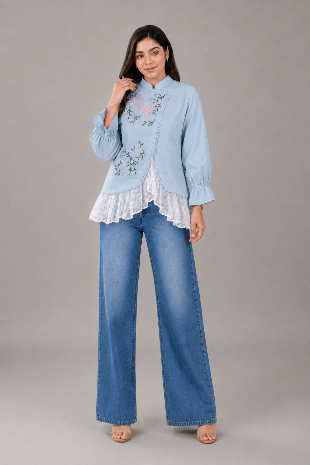 Showstopper Powder Blue Top 0626 000535