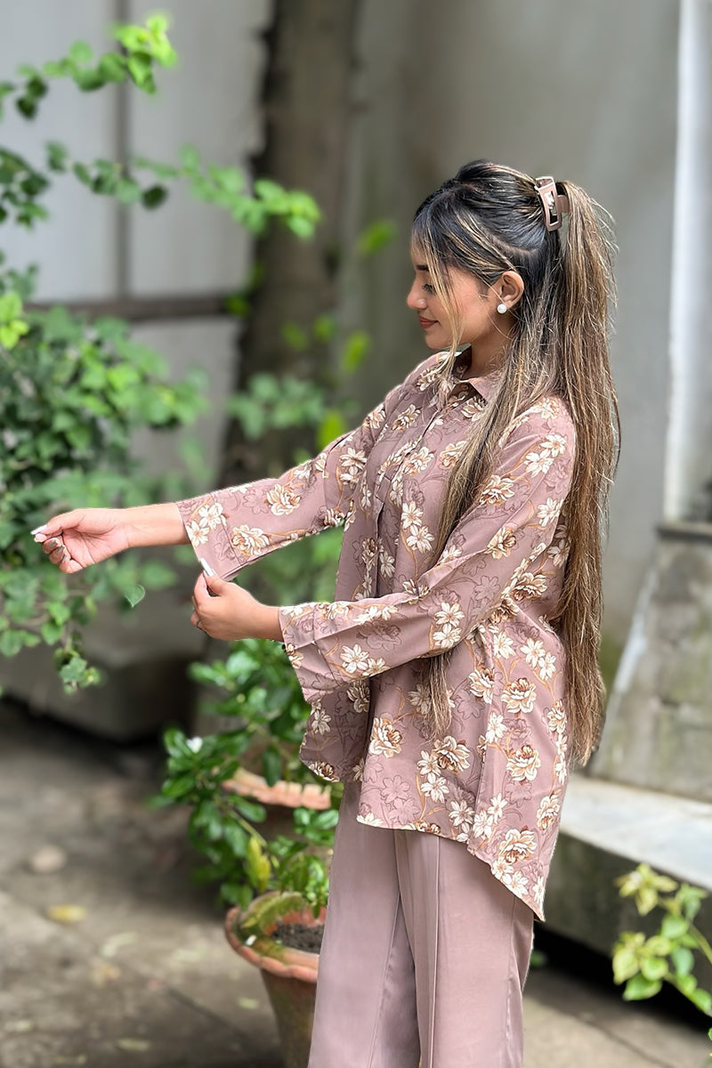 Showstopper Chestnut Garden Kurta Set 0825 000419