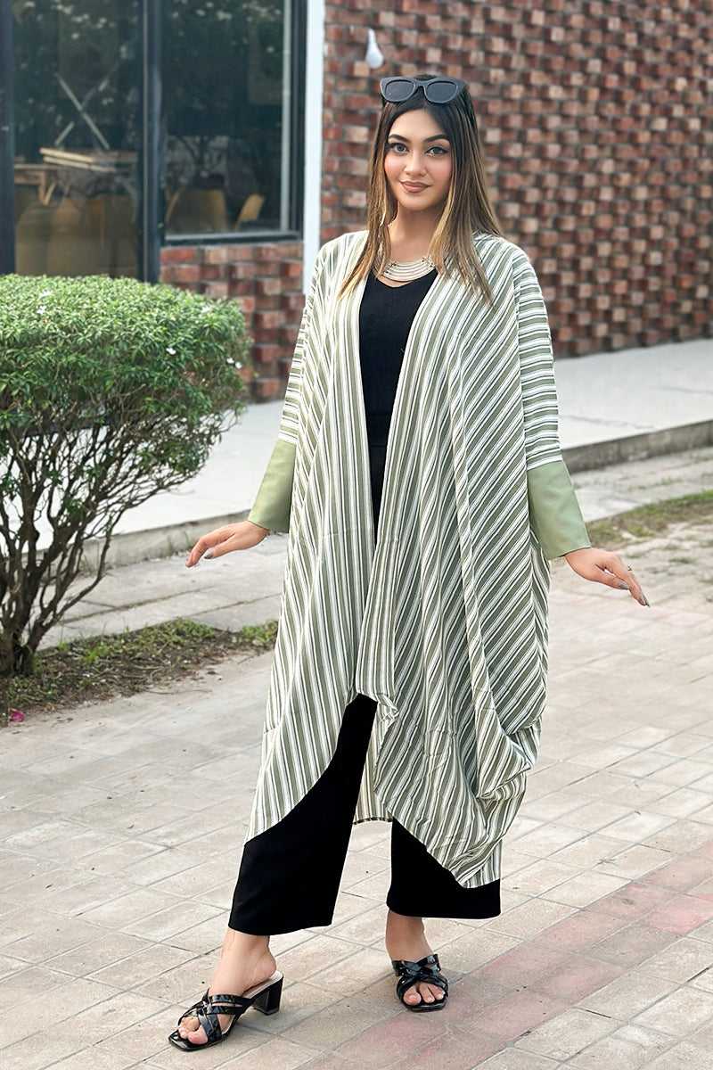 Showstopper Meadow Stripe Drape Shrug 0223 000147